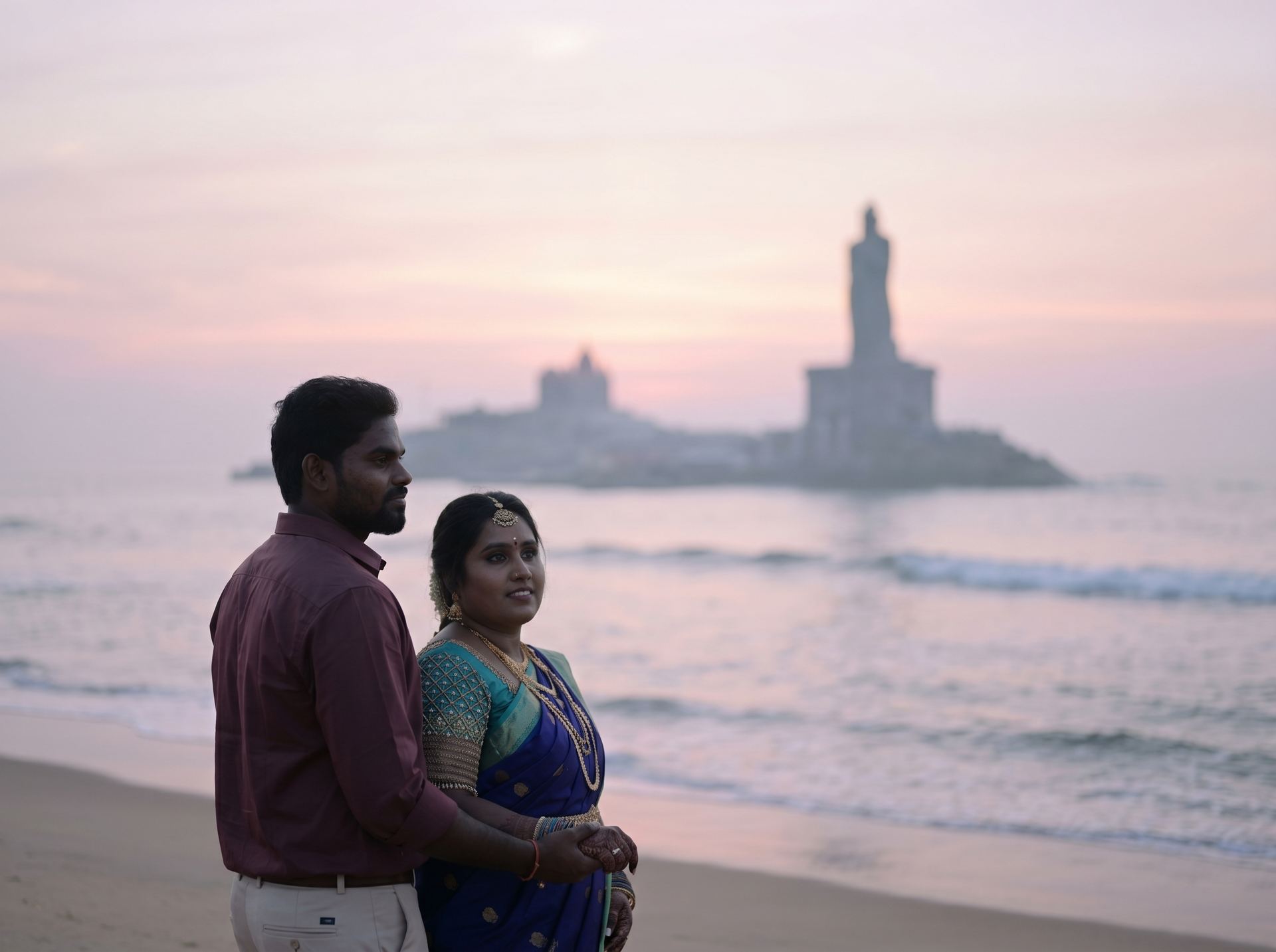 Kanyakumari at dawn